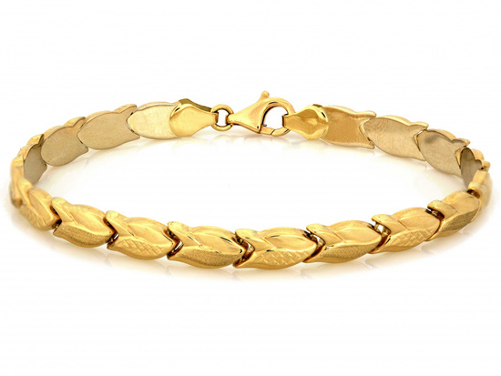 Damska bransoletka złota stampato