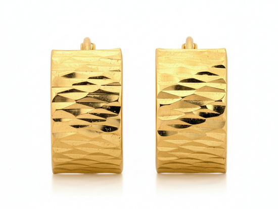 Kolczyki złote angielskie do każdej stylizacji na każdą okazję