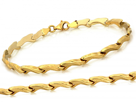 Bransoletka ze złotych elementów ponadczasowa stampato