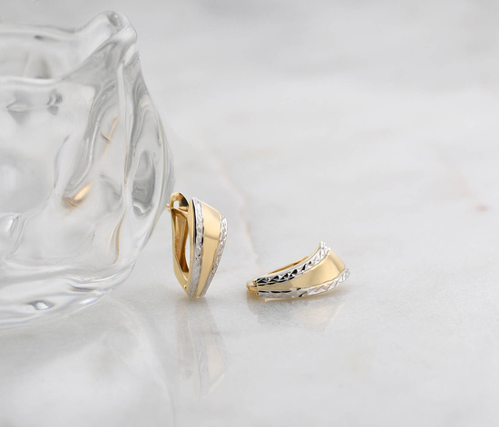 Złote kolczyki 375 - klasyczne