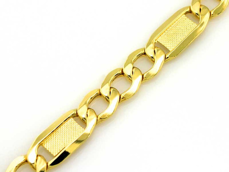 Bransoletka złota łańcuszkowa figaro 4,7mm