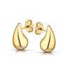 Złote kolczyki 375 nowoczesne krople, półkrople, łezki