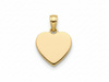 Złota zawieszka małe serce możliwy grawer