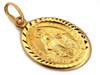 Medalik złoty owalny Niepokalana