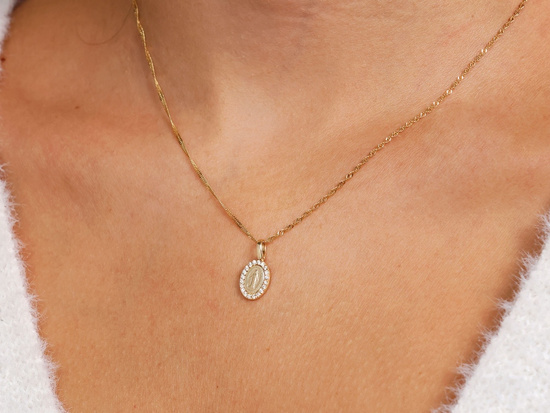 Złoty Cudowny Medalik malutki idealny dla dziewczynki