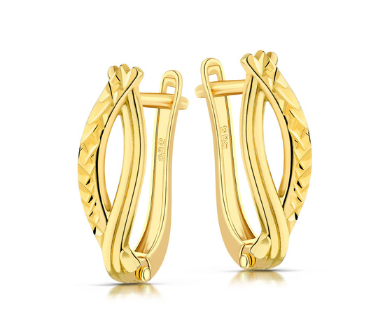 Złote kolczyki 585 - klasyczne