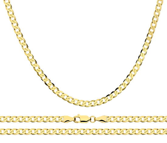 Złoty łańcuszek 585 pancerka 