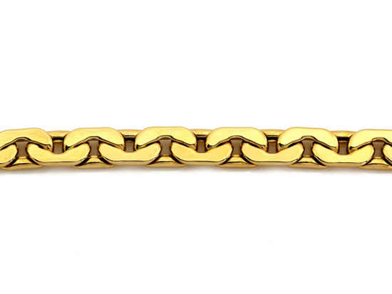 Gruba złota bransoleta męska duże ogniwa