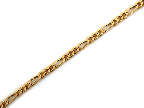 Bransoletka złota łańcuszkowa figaro
