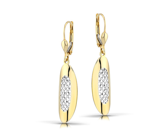 Złote kolczyki 585 - wiszące