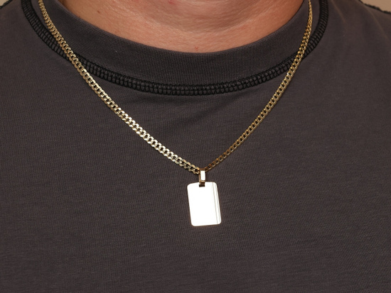 Zawieszka złota blaszka pod grawer