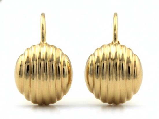 Kolczyki złote angielskie bez kamieni