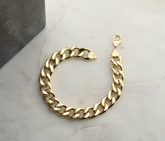 Złota bransoletka 585 pancerka 