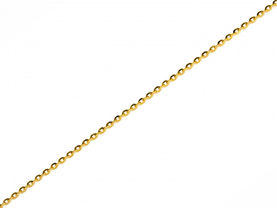 Delikatna złota bransoletka łańcuszkowa ankier 2mm
