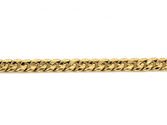 Gruba złota bransoletka pancerka