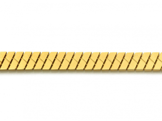 Bransoletka złota taśma z ruchomych elementów