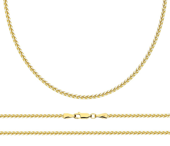 Złoty łańcuszek 585 lisi ogon