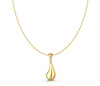 Złoty naszyjnik 585 z kroplą, łezką