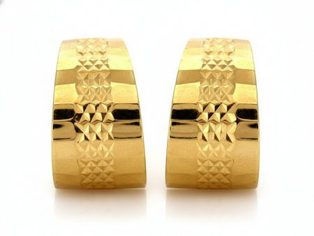 Złote kolczyki eleganckie ponadczasowe