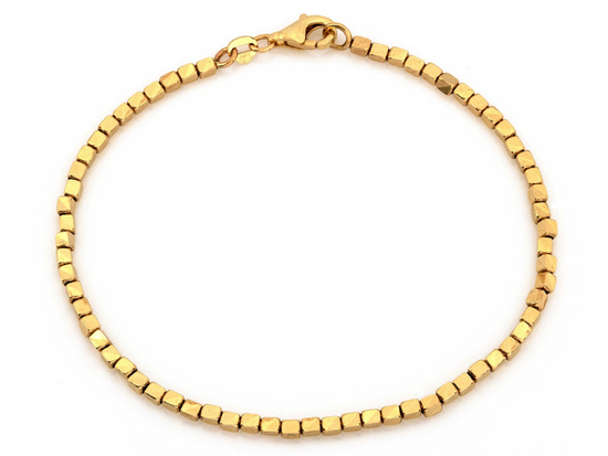 Bransoletka złota z małych kostek