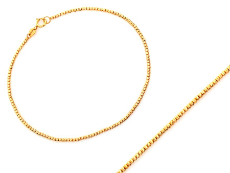 Bransoletka złota diamentowane kuleczki