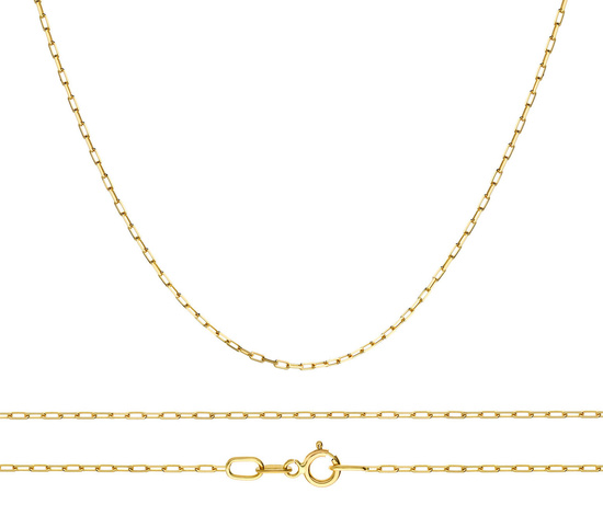 Złoty łańcuszek 585 ankier 