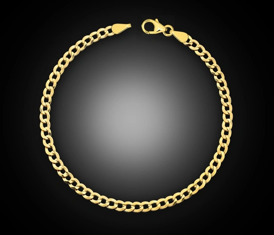 Złota bransoletka 585 pancerka