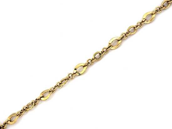 Złota bransoletka efektowna z dużych ogniw