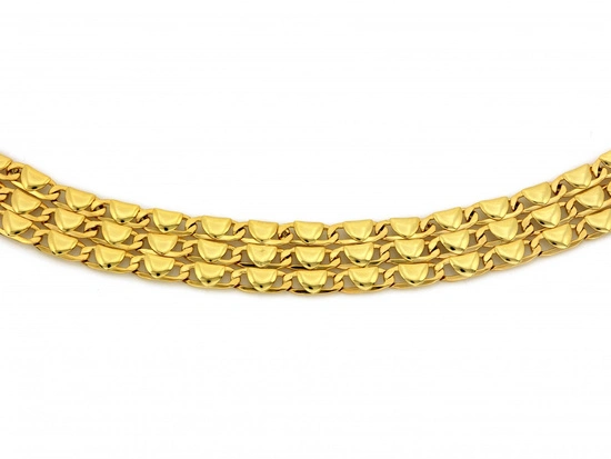 Bransoletka złota szeroka taśma