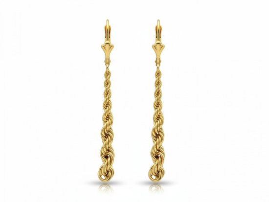 Długie kolczyki łańcuch korda