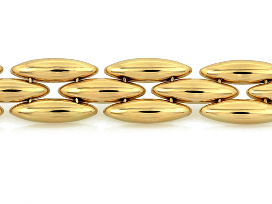 Bransoletka złota szeroka elementowa ruchoma