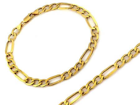 Bransoletka złota gruba łańcuszkowa 6.7mm