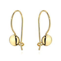 Złote kolczyki 585 - kulki