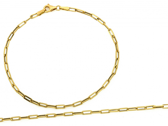 Bransoletka złota modna z dużych ogniw