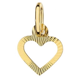 Złota zawieszka 585 - serce 
