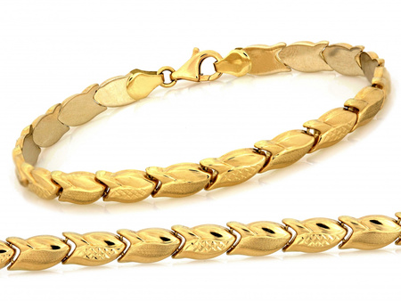 Damska bransoletka złota stampato