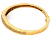 Bransoletka złota sztywna gruba efektowna