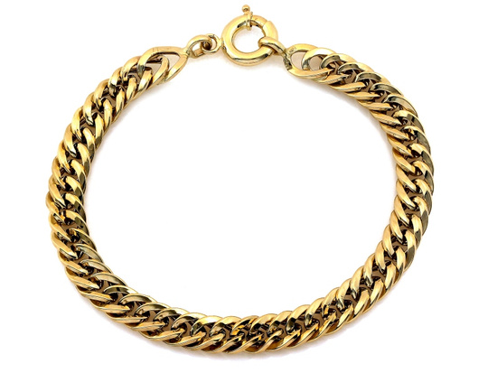 Bransoletka złota bardzo gruby efektowny łańcuch