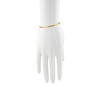 Złota bransoletka 925 taśma, żmijka - 17,5 - 20,5 cm