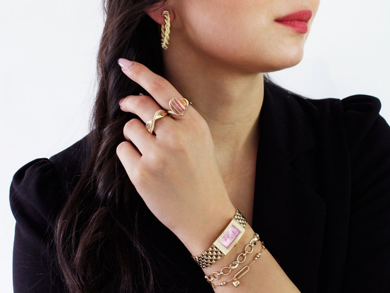 Bransoletka złota z owalnych ogniw