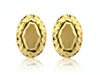 Owalne kolczyki złote sztyfty bez kamieni