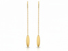 Kolczyki złote wiszące przeciągane długie
