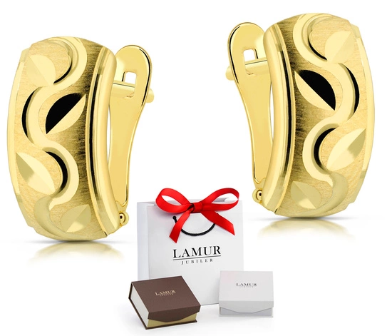 Złote kolczyki 585 - klasyczne