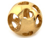 Charms złoty ażurowa kulka na bransoletkę w serca