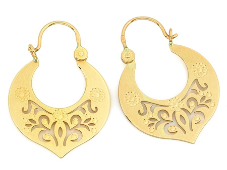 Kolczyki złote ażurowe idealne dla mamy