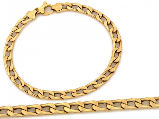 Bransoletka złota z dużych ogniw gruby łańcuch