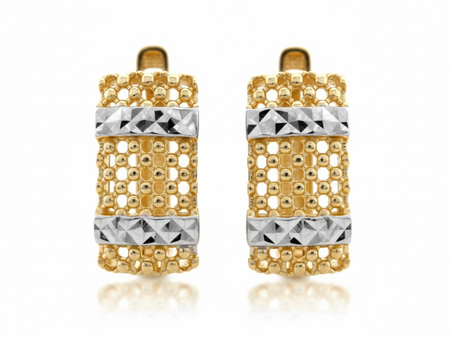 Kolczyki złote ażurowe angielskie na każdą okazję