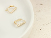 Kolczyki złote angielskie z cyrkoniami eleganckie subtelne