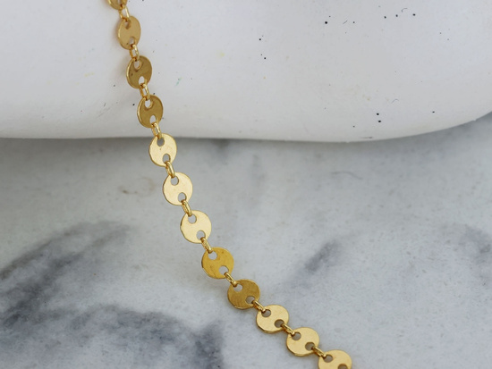 Bransoletka złota z delikatnych kółeczek