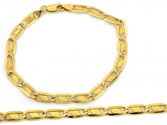 Bransoletka złota duże ogniwa